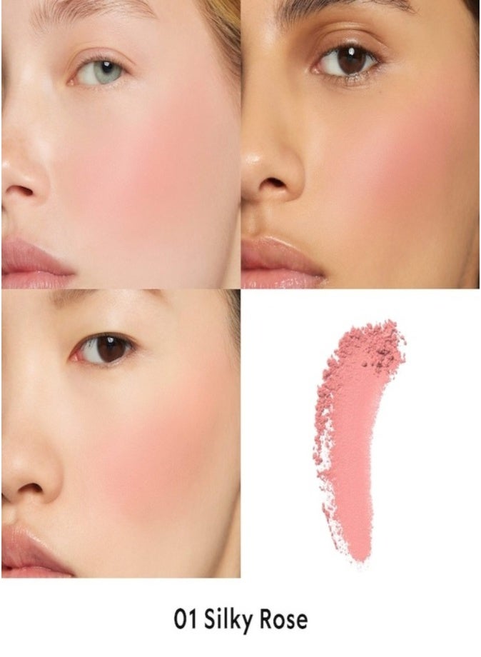 Gucci Luminous Matte Powder Blush 5.5g – 01 Silky Rose - a soft rosewood Long-Wear Luxury Cheek Color - Image 2